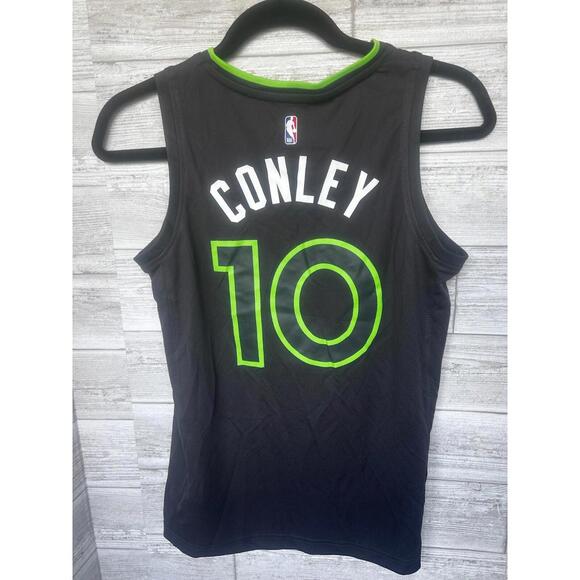 Mike Conley Minnesota Timberwolves Jersey Youth Medium Fanatics Black/Neon Green - Picture 2 of 3